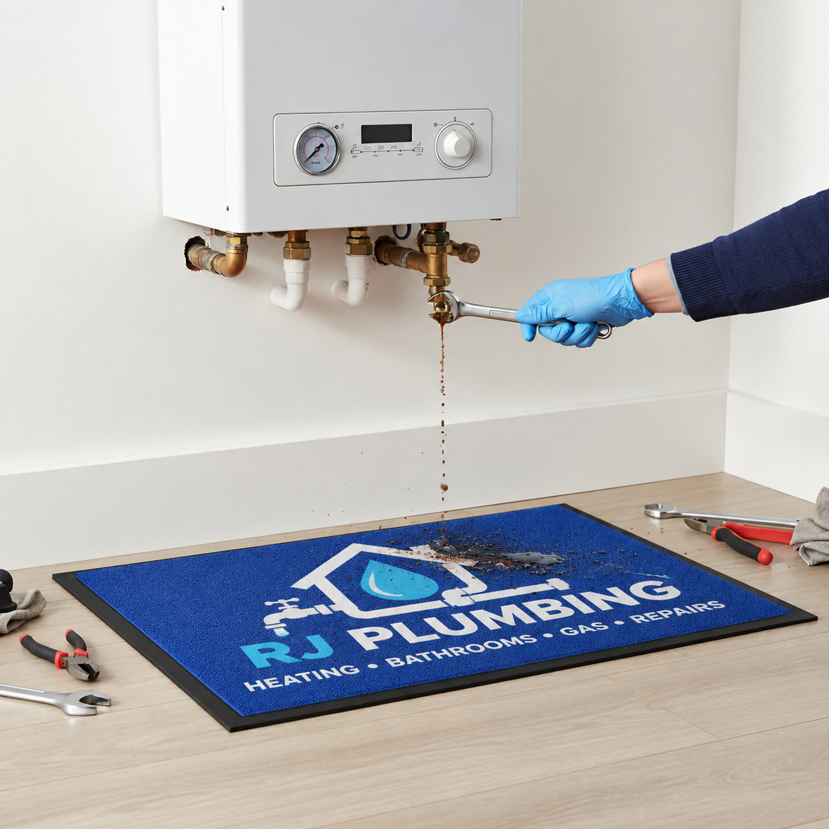 medium personalised floor mat