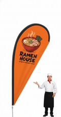 Teardrop Flags 4.5m | Premium